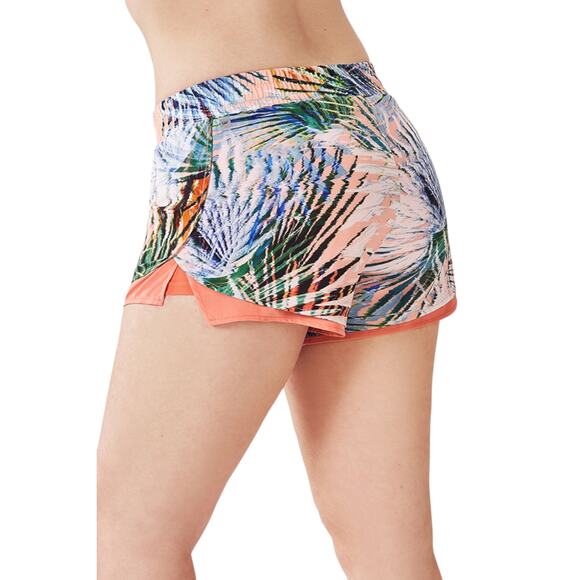Fabletics Latrice Shorts - Marbella Print/Ginger - Medium - Picture 6 of 11